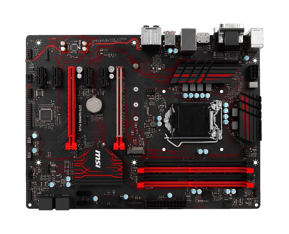 Z270GAMINGPLUS MSI Socket LGA 1151 Intel Z270 Chipset 7th/6th Generation Core i7 / i5 / i3 / Pentium / Celeron Processors Support DDR4 4x DIMM 6x SATA 6.0Gb/s ATX Motherboard (Refurbished) Z270 GAMING PLUS