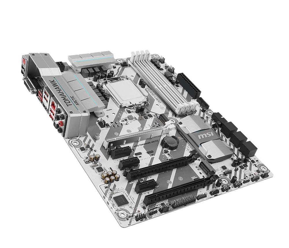 Z270TOMAHAWKARCTIC MSI Socket LGA 1151 Intel Z270 Chipset 7th/6th Generation Core i7 / i5 / i3 / Pentium / Celeron Processors Support DDR4 4x DIMM 6x SATA 6.0Gb/s ATX Motherboard (Refurbished) Z270 TOMAHAWK ARCTIC
