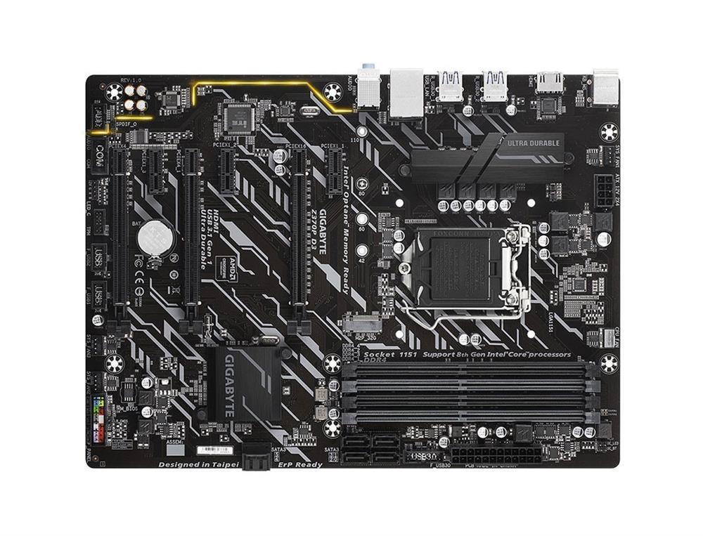 Z370P D3 (rev. 1.0) Gigabyte Socket LGA 1151 Intel Z370 Express Chipset 8th Generation Core i7 / i5 / i3 Processors Support DDR4 4x DIMM 6x SATA 6.0Gb/s ATX Motherboard (Refurbished)