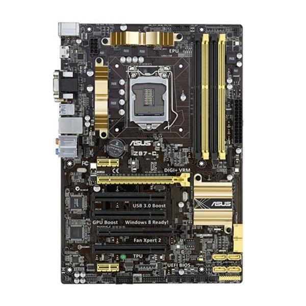 Z87-C-A1 ASUS Z87-C Socket LGA 1150 Intel Z87 Chipset 4th Generation Core i7 / i5 / i3 / Pentium / Celeron Processors Support DDR3 4x DIMM 6x SATA 6.0Gb/s ATX Motherboard (Refurbished)