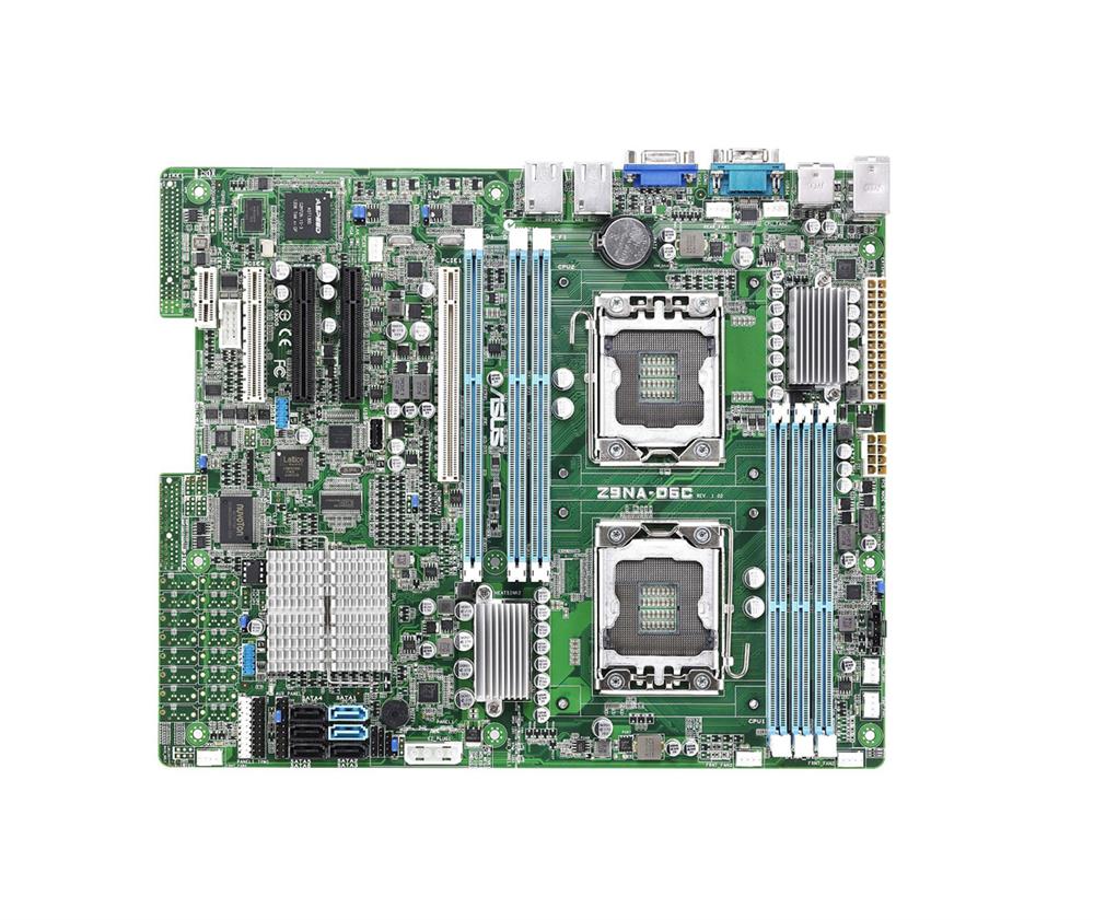 Z9NA-D6C ASUS Dual Socket LGA 1356 Intel C602-A Chipset Xeon E5-2400/ E5/2400 v2 Processors Support DDR3 6x DIMM 4x SATA2 3.0Gb/s ATX Motherboard (Refurbished)
