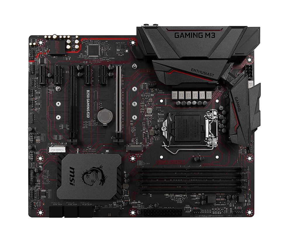 B250 GAMING M3 MSI Socket 1151 Intel B250 Chipset 7th/6th Generation Core i7 / i5 / i3 Pentium / Celeron Processors Support DDR4 4x DIMM 6x SATA 6.0Gb/s ATX Motherboard (Refurbished)