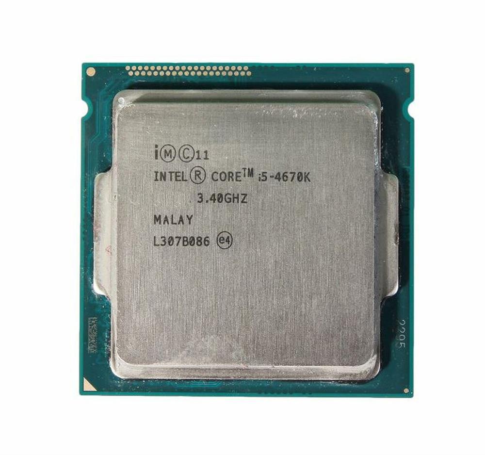 i5-4670K Intel Core i5 Quad-Core 3.40GHz 5.00GT/s DMI2 6MB L3 Cache Processor
