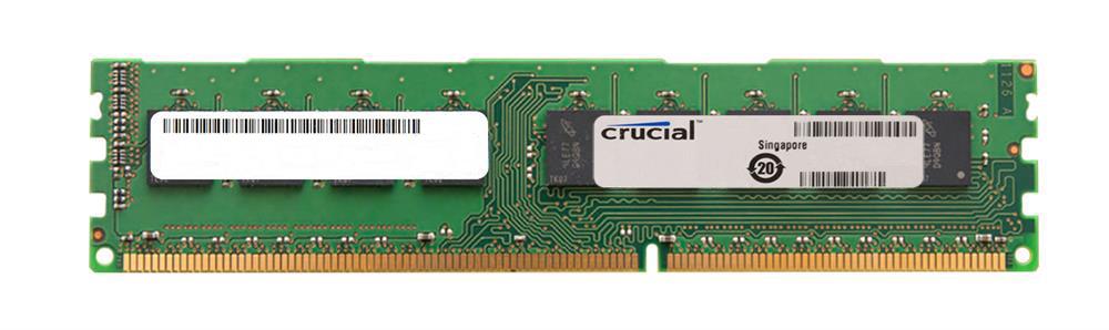 CT120472BA186B Crucial 8GB PC3-14900 DDR3-1866MHz ECC Unbuffered CL13 240-Pin DIMM 1.35V Low Voltage Dual Rank Memory Module