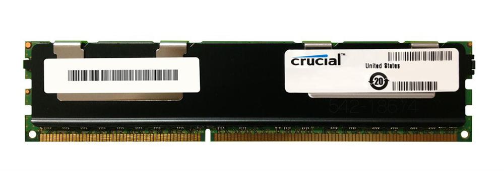 CT51272BB1339.18FD1 Crucial 4GB PC3-10600 DDR3-1333MHz Registered ECC w/Parity CL9 240-Pin DIMM Dual Rank Memory Module