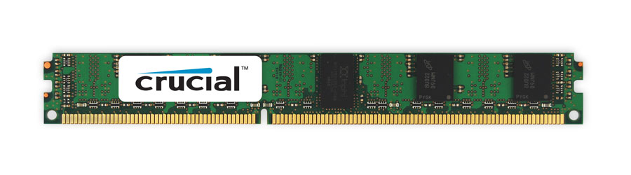 CT3332165 Crucial 2GB PC3-12800 DDR3-1600MHz ECC Registered CL11 240-Pin DIMM 1.35V Low Voltage Very Low Profile (VLP) Single Rank Memory Module for HP-Compaq ProLiant DL160 Gen8 Server