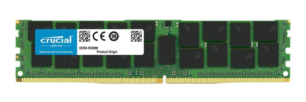 CTD421R16G Crucial 16GB PC4-17000 DDR4-2133MHz Registered ECC CL15 288-Pin DIMM 1.2V Dual Rank Memory Module