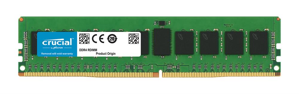 CTD421SR8G Crucial 8GB PC4-17000 DDR4-2133MHz Registered ECC CL15 288-Pin DIMM 1.2V Single Rank Memory Module