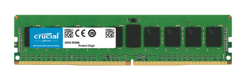 CT8G4RFS824A.9FA1 Crucial 8GB PC4-19200 DDR4-2400MHz Registered ECC CL17 288-Pin DIMM 1.2V Single Rank Memory Module