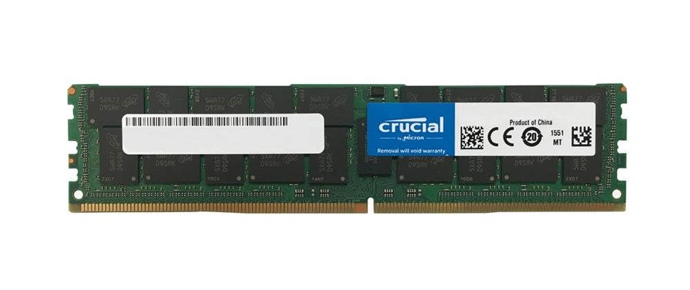 CT7154378 Crucial 64GB PC4-19200 DDR4-2400MHz ECC Registered CL17 288-Pin LRDIMM Quad Rank Memory Module for Tyan GT62BB7076 System