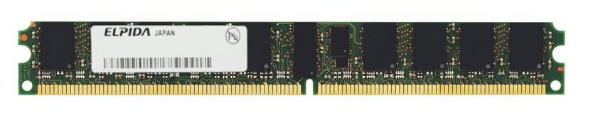 EBE41AF4A3QA-8G-E Elpida 4GB PC2-6400 DDR2-800MHz ECC Registered CL6 240-Pin DIMM Very Low Profile (VLP) Dual Rank Memory Module