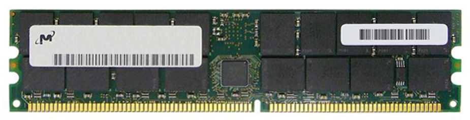 MT36VDDF25672AG-40BD Micron 2GB PC3200 DDR-400MHz Registered ECC CL3 184-Pin DIMM 2.5V Dual Rank Memory Module