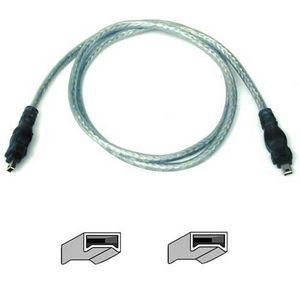 F3N402-03-ICE Belkin 3ft 4pin To 4pin 400mbps 28awg Ice Firewire Cable Rohs