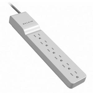 BE106000-2.5 Belkin Home/Office 6-Outlets Surge Suppressor Receptacles: 6 555J