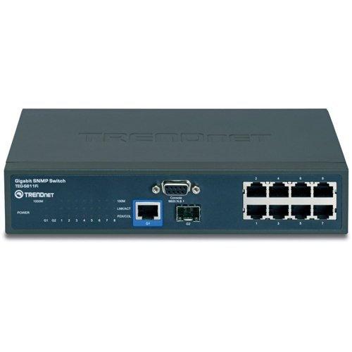 TEG-S811FI TRENDnet 8pt 10/100 L2 Mgd Switch 1x 10/100/1000 1x Mini-gbic (Refurbished)