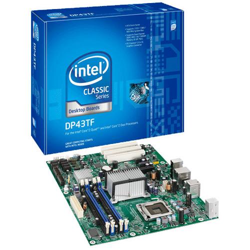 BLKDP43TF Intel Classic DP43TF Desktop ATX Chipset Socket T LGA775 Motherboard 1x Processor Support (Refurbished)