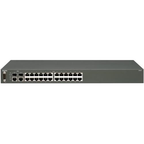 AL2515D01-E6 Nortel Ethernet Routing Switch 2526T with 24-Ports Fast Ethernet 10/100 ports- 2 Combo SFP with Power cord (Refurbished)