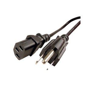 3D-PWR-CORD-BLK-8FT 3D Generic Power Cord 8ft Shielded AC UL Power Cord Black