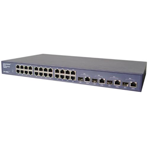 ESW-8228 EnGenius Managed Ethernet Switch 2 x SFP (mini-GBIC) Shared 4 x 10/100/1000Base-T LAN, 24 x 10/100Base-TX LAN (Refurbished)