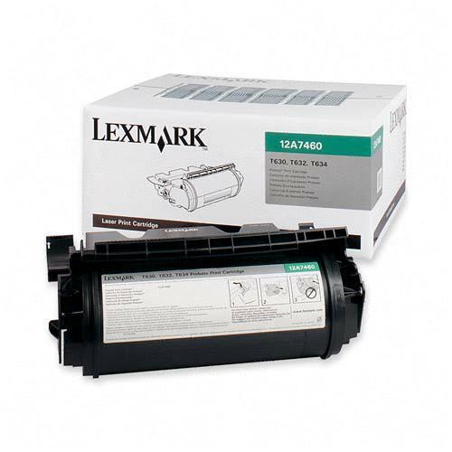 12A7460 Lexmark 5000 Pages Black Laser Toner Cartridge for T630, T632 T634 (Refurbished)