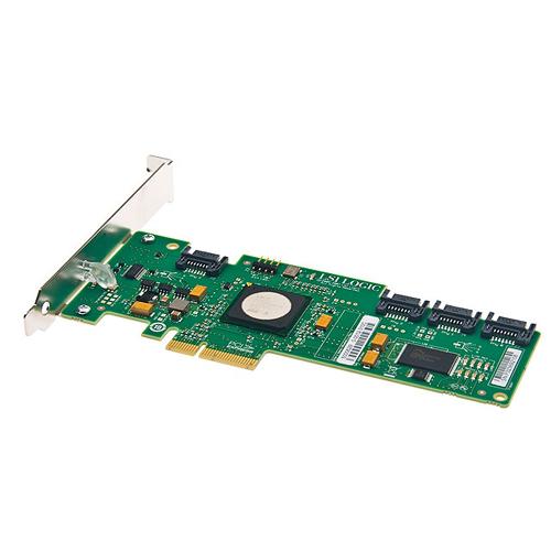 SASWT4I Intel 4-Port SAS 3Gbps / SATA 3Gbps PCI Express x4 Low Profile MD2 RAID 0/1/1E/10 Controller Card