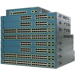 WS-C3560V248PSSM Cisco Switch/c3560v2 48-Ports 10/100Base-TX RJ-45 PoE Manageable Layer3 Rack-mountable 1U Switch with 4x SFP Ports (Refurbished)