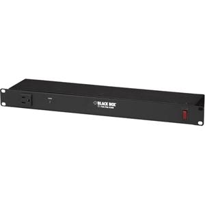 SP196A-R2 Black Box 9-Outlets 1 x NEMA 5-15R 8 x NEMA 5-20R 1U Rack-Mountable Power Distribution Unit (PDU) (Refurbished)