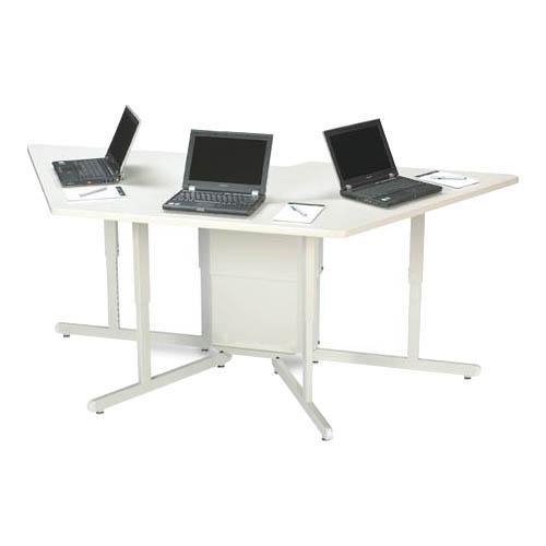 3508-GML Bretford Basic Connections 3508 Instruction Center Four Leg Base 41.25" Table Top Length x 96" Table Top Width x 1" Table Top Thickness 32" Height Assembly Required Laminated, Powder Coated