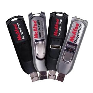 USB-BI02-1GBMFA McAfee Encrypted USB Bio 1GB USB 2.0 Flash Drive External
