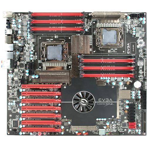 270-WS-W555-A1 EVGA Classified SR-2 Socket LGA 1366 Intel 5520 Chipset Intel Xeon 5500/ Quad Core Xeon 5600/ Dual Core Xeon 5500 Series Processors Support DDR3 12x DIMM 6x SATA 3.0GB/s HPTX Motherboard (Refurbished)