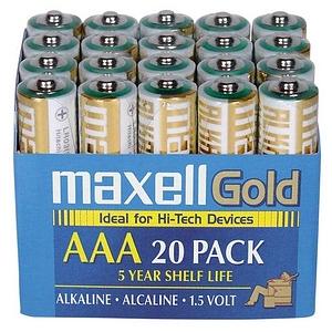 723849LR0320MP Maxell 723849 Lr0320mp Alkaline Batteries Aaa; 20 Pk; Brick (Refurbished)
