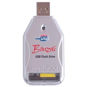 STI-USB2MMC/64 SimpleTech Bonzai Upgradeable USB 2.0 Flash Drive with 64MB MultiMediaCard (MMC)