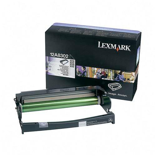 12A8302 Lexmark 30000 Pages Black Laser Drum for E230, E232, E330, E332 (Refurbished)