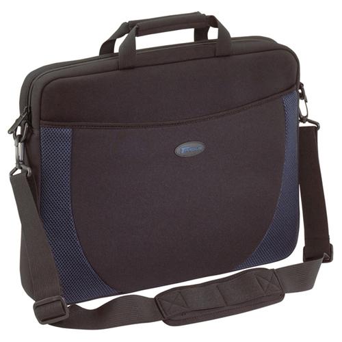CVR217 Targus Notebook Case Top-loading Shoulder Strap, Handle Neoprene Black, Blue