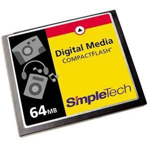 STI-CF/64 SimpleTech 64MB CompactFlash (CF) Memory Card