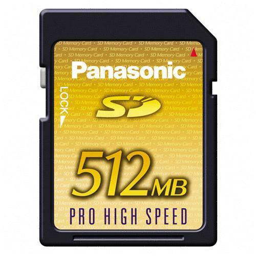 RP-SDK512U1A Panasonic 512MB SD Memory Card 512 MB