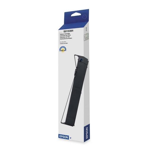 S015384 Epson Black Ribbon Dot Matrix 15000000 Character Black (Refurbished)