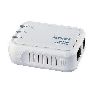LPV3-U2 Buffalo Print Server 1 x 10/100Base-TX Network, 1 x USB 2.0 100Mbps (Refurbished)