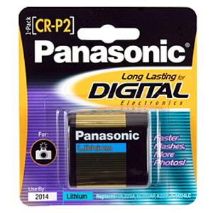CR-P2PA/1B Panasonic CR-P2 Photo Lithium Battery Pack 6V DC (Refurbished)