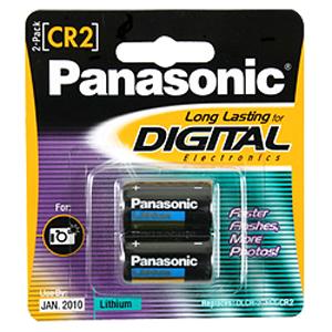CR-2PA/2B Panasonic CR2 Photo Lithium Battery Pack 3V DC (Refurbished)