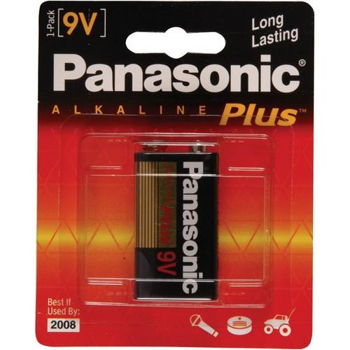 6AM-6PA/1B Panasonic Alkaline Plus General Purpose Battery Alkaline 9V DC (Refurbished)