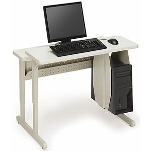 35FS21-GMQ Bretford Connections 35FS21 Flat Panel Computer Desk Rectangle Top 36" Table Top Width x 30" Table Top Depth x 1" Table Top Thickness 32" Height Gray, Quartz Gray