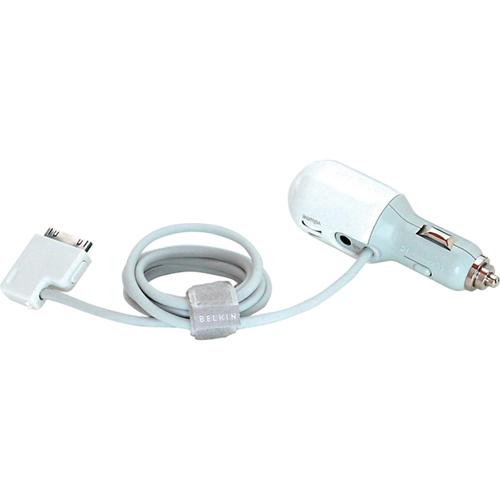 F8V7058-APL Belkin iPod Mobile Power Cord 30P W/3.5Mm Audio Output