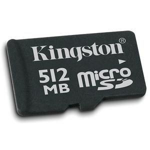 SDC/512 Kingston 512MB microSD Flash Memory Card Compatible with Motorola and BenQ Phones